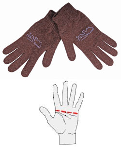  Шерстяные перчатки  